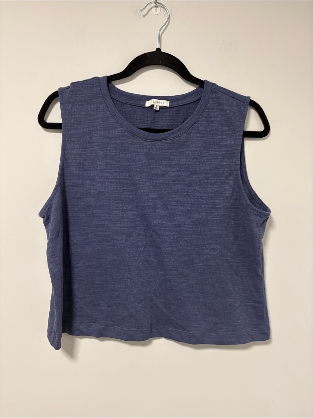 Z supply textured sleeveless crop